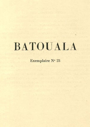 BATOUALA. Limited edition containing an original charcoal drawing by Alexandre Iacovleff.