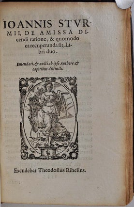 Ioannis Sturmii, in partitiones oratorias Ciceronis, Dialogi quatuor, ab ipso Authore emendati, & aucti