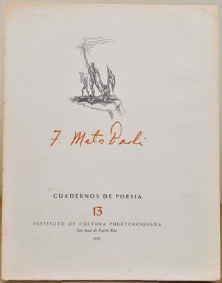 Item #017046 CUADERNOS DE POESIA. No. 13. Francisco Matos Paoli, Augusto Marin