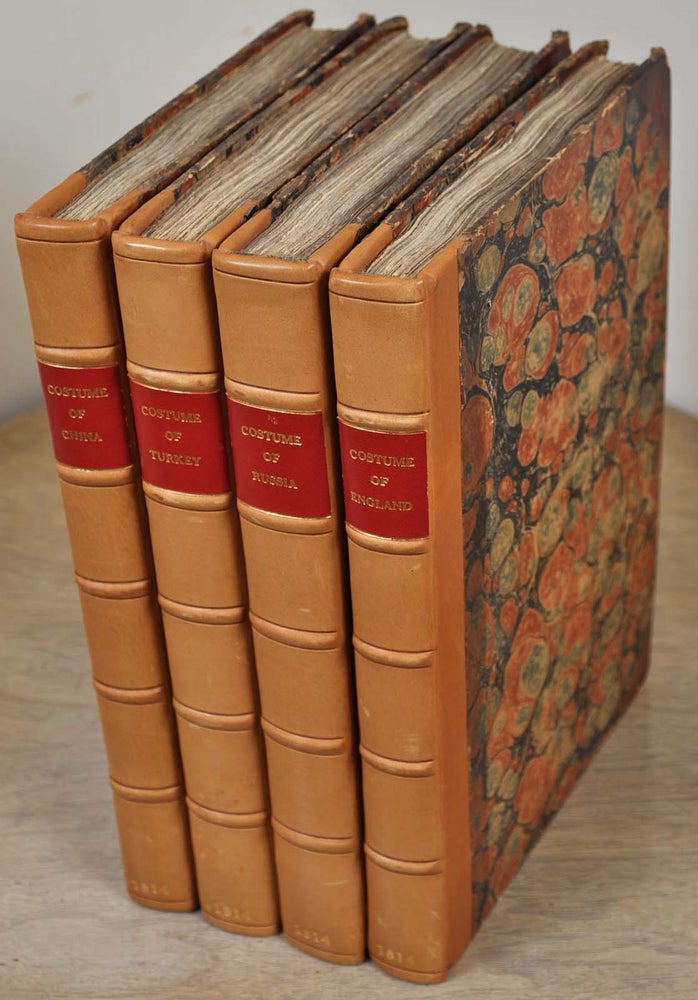 Item #017049 PICTURESQUE REPRESENTATIONS OF THE DRESS AND MANNERS OF THE CHINESE. TURKS. RUSSIANS. ENGLISH. Four volumes. William Alexander.