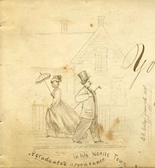 Item #017579 Autograph sentiment book from the 1860's with contributions by Eastman National...