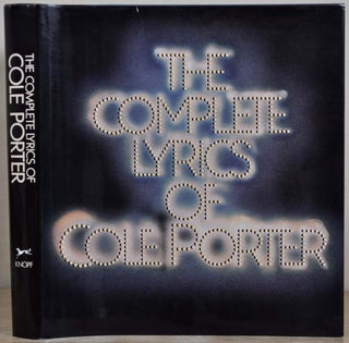 Item #017583 THE COMPLETE LYRICS OF COLE PORTER. Robert Kimball, Cole Porter