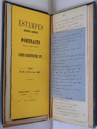 Manuscrit de L'avocat trouble-menage. Original manuscript by Champfleury, pseudonym of Jules François Felix Fleury-Husson (1821-1889).