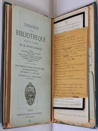 Manuscrit de L'avocat trouble-menage. Original manuscript by Champfleury, pseudonym of Jules François Felix Fleury-Husson (1821-1889).