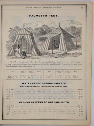 EATON'S GUN HOUSE. E.E. Eaton's 1883 Price List. Guns, Rifles, Revolvers, Fishing Tackle, etc., etc.