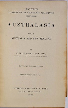 AUSTRALASIA. Stanford's Compendium of Geography and Travel. Australia and New Zealand. Malaysia and the Pacific Archipelagoes. Two volume set. (New Issue) Second edition.