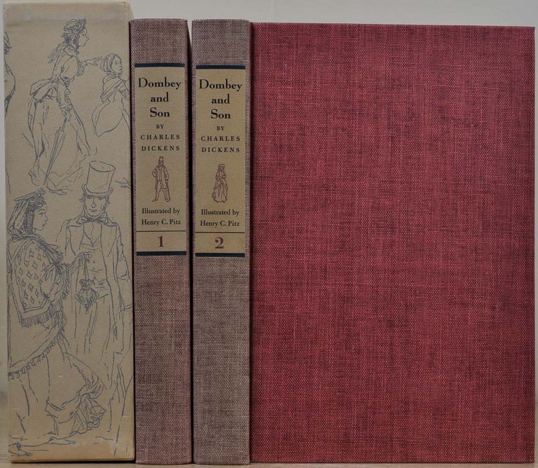 Item #018489 DOMBEY AND SON. Dealings with the Firm of Dombey and Son Wholesale, Retail and for Exploration. Limited edition signed by Henry C. Pitz. Two volume set. Charles Dickens.