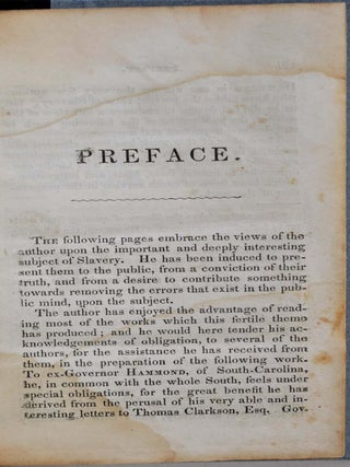 A DEFENCE OF NEGRO SLAVERY, As It Exists In the United States.