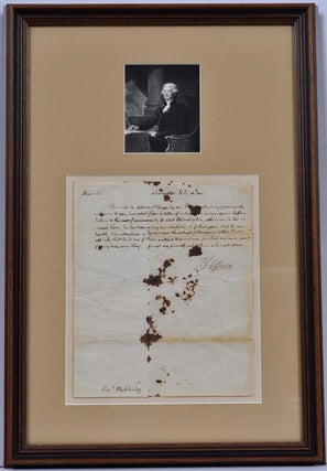 Item #018609 Letter handwritten and signed by Thomas Jefferson while President. Thomas Jefferson