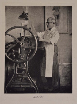 WITH PENCIL, BRUSH AND CHISEL. The Life of an Artist. Limited edition printed on Japanes vellum signed by Emil Fuchs.