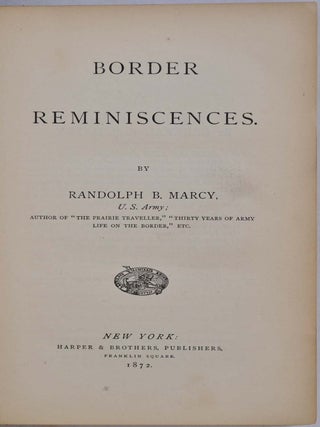 BORDER REMINISCENCES.