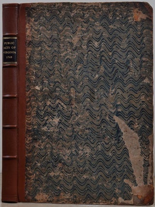 Item #018940 A COLLECTION OF ALL SUCH PUBLIC ACTS OF THE GENERAL ASSEMBLY, AND ORDINANCES OF THE...