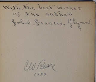 SONGS FROM THE SILENCE. A Book of Prison Verse. Signed and inscribed by John Francis Glynn.