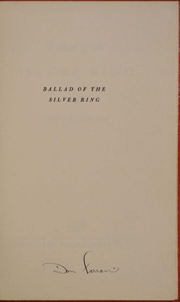 BALLAD OF THE SILVER RING. Limited edition signed by Don Farran.