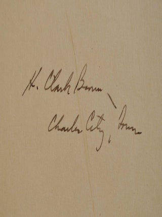 THE ART OF THE DANCE. With autograph of poet H. Clark Brown and his Tokaniya bookplate.