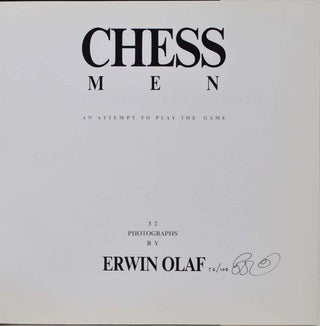 Chess Men: An Attempt to Play the Game, 32 Photographs. Limited edition of 100 copies signed by Erwin Olaf.