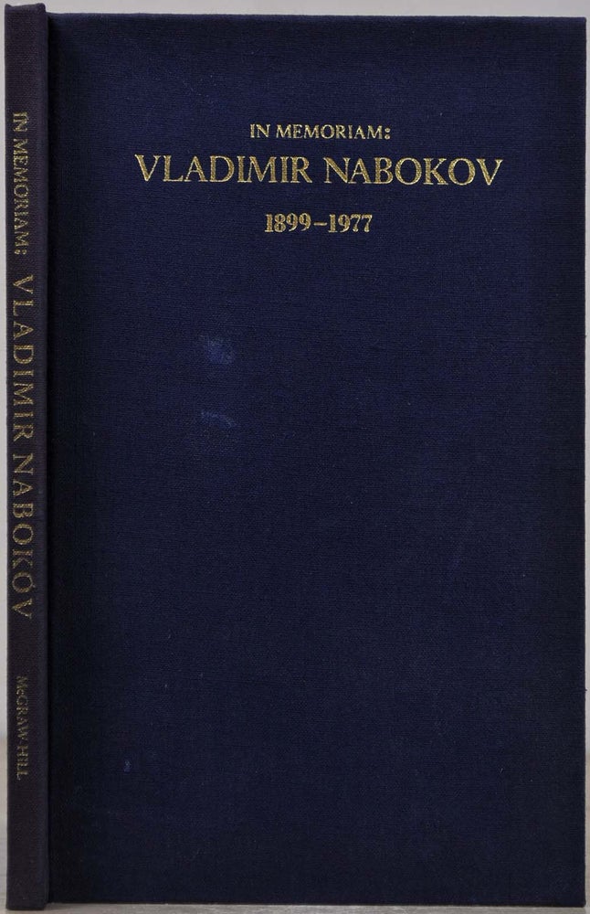 Item #018996 IN MEMORIAM: Vladimir Nabokov, 1899-1977. Harold W. McGraw Jr., Alfred Appe Jr l., Julian L. Moynahan, Alfred Kazin, John H. Updike, Dmitri Nabokov.