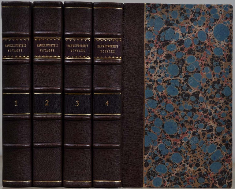 Item #019060 AN ACCOUNT OF THE VOYAGES UNDERTAKEN BY THE ORDER OF HIS PRESENT MAJESTY FOR MAKING DISCOVERIES IN THE SOUTHERN HEMISPHERE. Four volume set. John Hawkesworth.