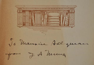 THE STORY OF THE MUNK LIBRARY OF ARIZONIANA. Signed by Joseph A. Munk. With a letter handwritten and signed by Joseph A. Munk.