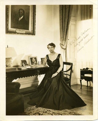 Item #019141 Photograph. Signed and inscribed by Eleanor Roosevelt. Eleanor Roosevelt