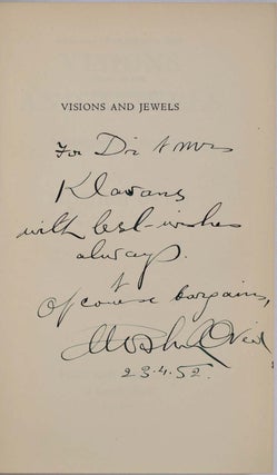 VSIONS AND JEWELS. Signed and inscribed by Mosheh Oved.