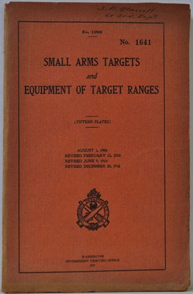 Item #019207 SMALL ARMS TARGETS AND EQUIPMENT OF TARGET RANGES (Fifteen Plates). Form No. 1992....