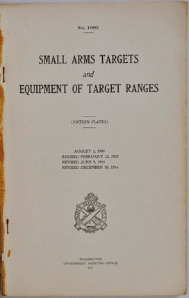 SMALL ARMS TARGETS AND EQUIPMENT OF TARGET RANGES (Fifteen Plates). Form No. 1992.