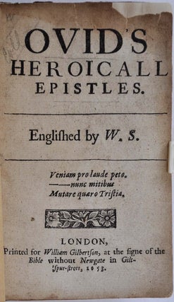 OVID'S HEROICALL EPISTLES.