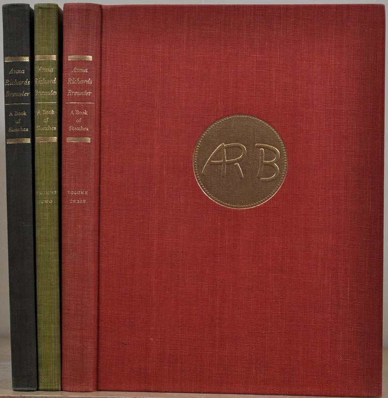Item #019266 A BOOK OF SKETCHES. SKETCHES FROM THE BRITISH ISLES. SKETCHES FROM THE SOUTH COUNTY OF RHODE ISLAND. Three volumes. Anna Richards Brewster.