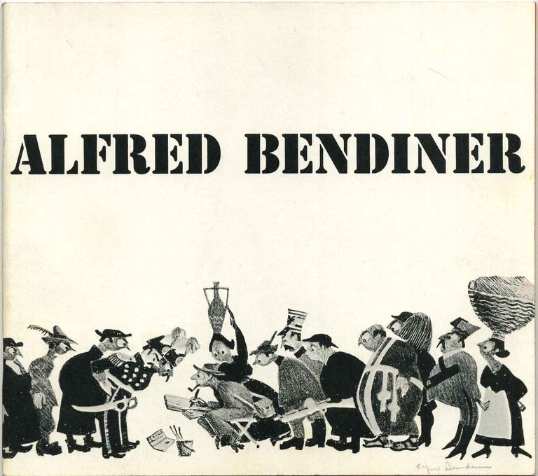Item #019342 ALFRED BENDINER: LITHOGRAPHS. Complete Catalogue. January 21 - March 4, 1965. Includes an envelope with an original sketch by the artist. Alfred Bendiner.