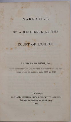 NARRATIVE OF A RESIDENCE AT THE COURT OF LONDON.