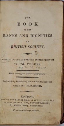 THE BOOK OF THE RANKS AND DIGNITIES OF BRITISH SOCIETY.