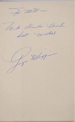 A CITY ON A HILL. Signed and inscribed by George V. Higgins.