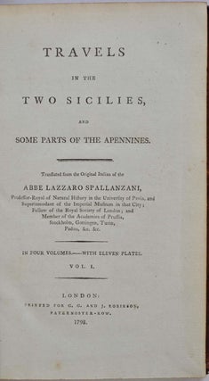 TRAVELS IN THE NEW SICILIES and Some Parts of the Apennines.