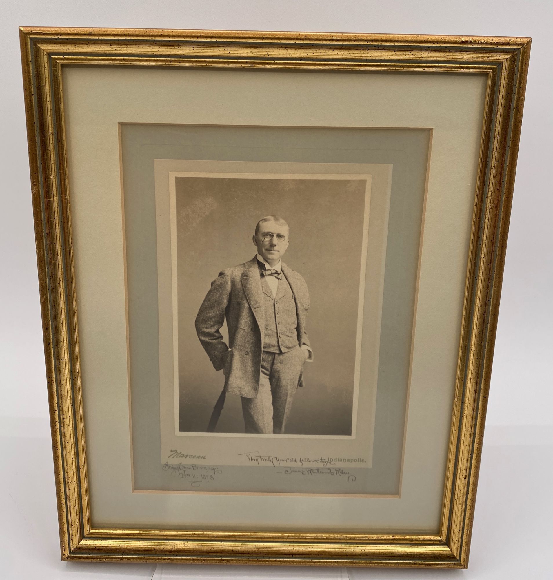 James Whitcomb Riley Signed Photograph signed by James Whitcomb Riley 1849-1916 | James Whitcomb ...