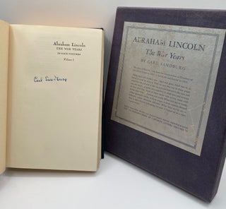 ABRAHAM LINCOLN. THE WAR YEARS. Four volume set with the original slipcase. Signed by Carl Sandburg.