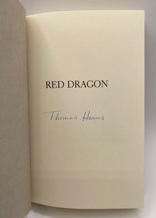 RED DRAGON. Signed by Thomas Harris.
