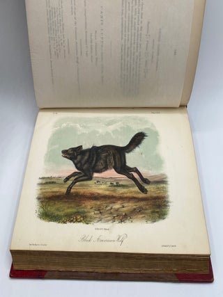 THE QUADRUPEDS OF NORTH AMERICA. Three volume set complete with 155 handcolored lithographed plates.