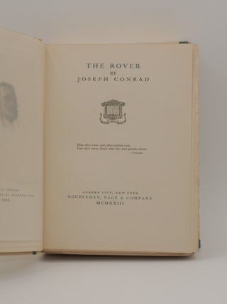 THE ROVER. Limited edition of 377 copies signed by Joseph Conrad.