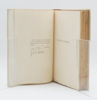 THE STAR IN THE WEST. A Critical Essay Upon the Works of Aleister Crowley. Limited edition of 100 copies signed by J.F.C. Fuller and Aleister Crowley.