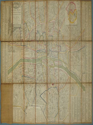 Nouveau Plan Routhier de la Ville de Fauxbourgs de Paris. Se vend a Paris, chez Esnauts et...