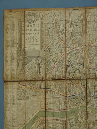 Nouveau Plan Routhier de la Ville de Fauxbourgs de Paris. Se vend a Paris, chez Esnauts et...