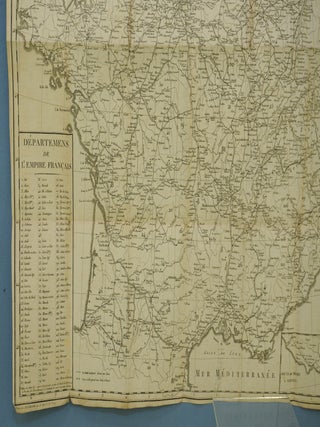 Carte itineraire de l'Empire francais et du royaume d'Italie.