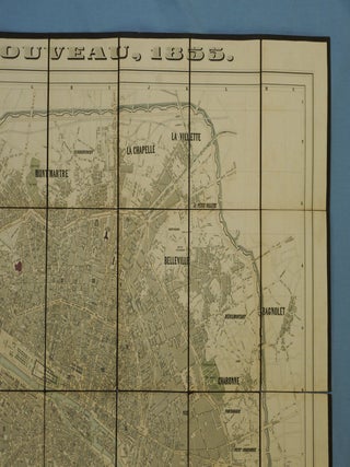 PARIS NOUVEAU, 1855 [Map - carte].