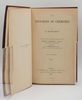 THE PRINCIPLES OF CHEMISTRY. Two volume set. First edition in English.