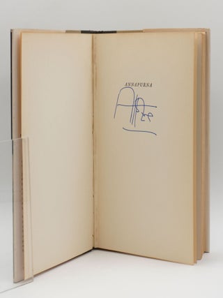 ANNAPURNA. First Conquest of an 800-meter Peak [26,493 feet] by Maurice Herzog. Leader of the French Himalayan Expedition. Signed by Maurice Herzog.