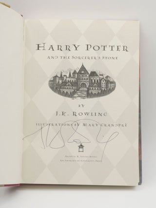HARRY POTTER AND THE SORCERER'S STONE. Signed by J.K. Rowling.