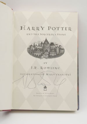 HARRY POTTER AND THE SORCERER'S STONE. Signed by J.K. Rowling.