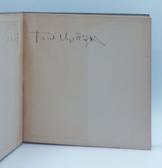 THE DISAPPEARING CITY. Signed by Frank Lloyd Wright.