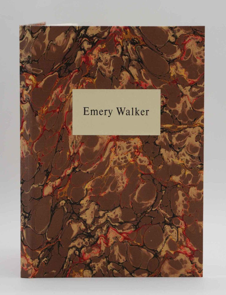 Item #020593 EMERY WALKER. The Master of the Art of the Book. John Dreyfus.